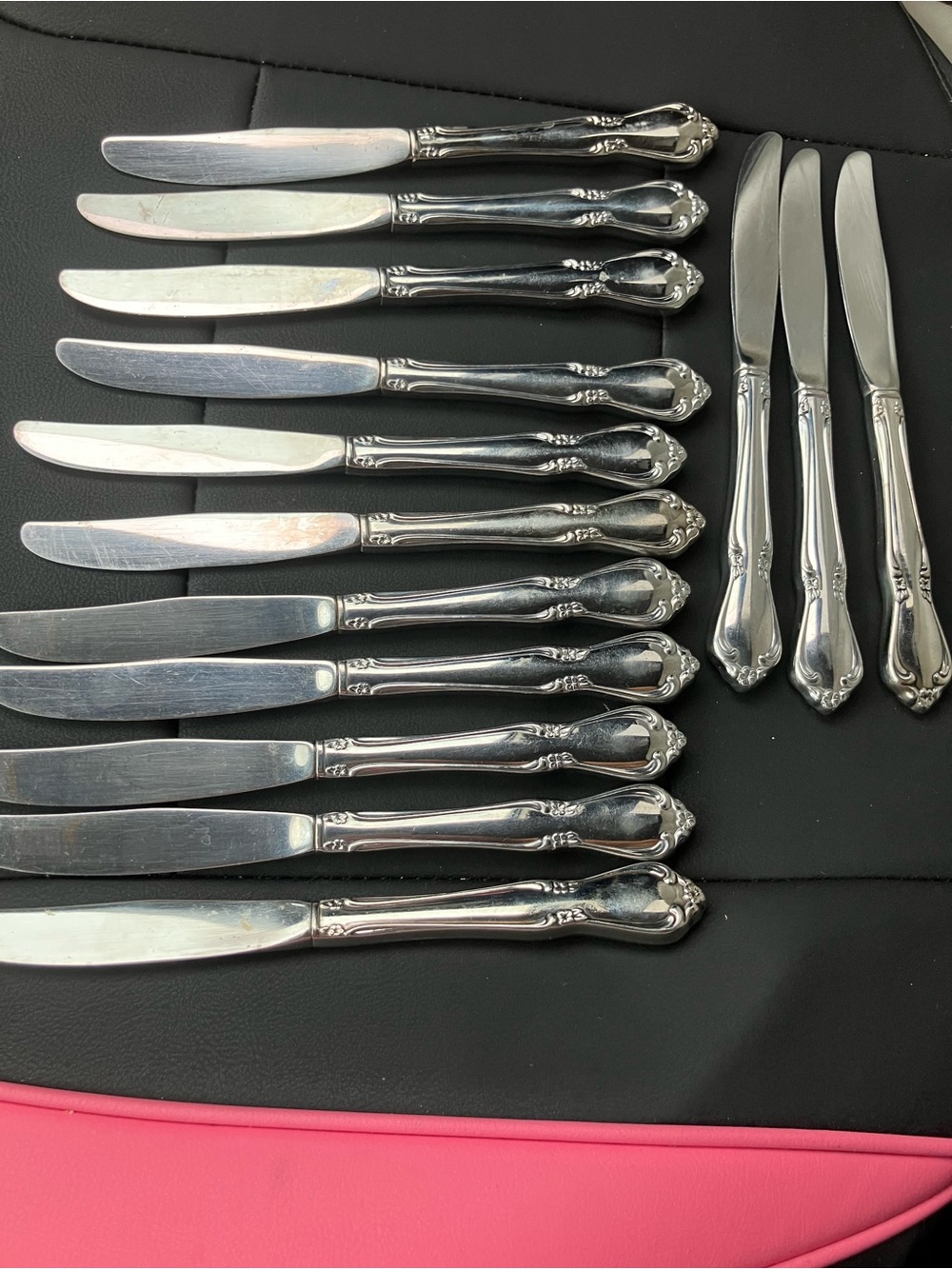Oneida Chateau Set of 14 Dinner Knives Oneidacraft Deluxe Stainless Flatware